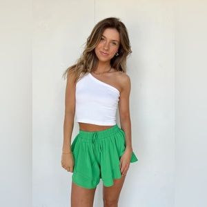 Vestique one strap white top